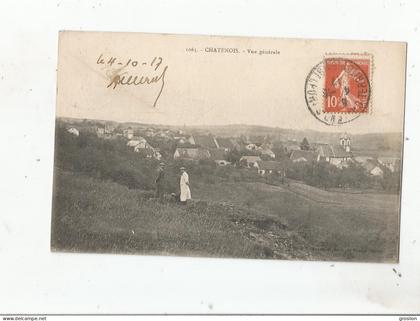 CHATENOIS LES FORGES (TERRITOIRE DE BELFORT) 1063 VUE GENERALE PANORAMIQUE AVEC EGLISE ET HABITATIONS 1917