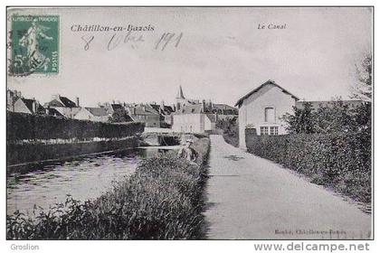 CHATILLON EN BAZOIS   LE   CANAL    1911