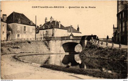 CPA CHATILLON-en-BAZOIS - Quartier de la Poste (518344)