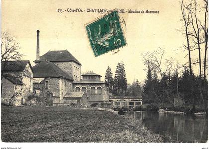 Carte POSTALE  Ancienne  de  CHATILLON sur SEINE - Moulins de Marmont