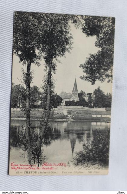 Chatou, vue sur l'église, Yvelines 78