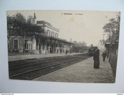 CPA  Chatou La Gare