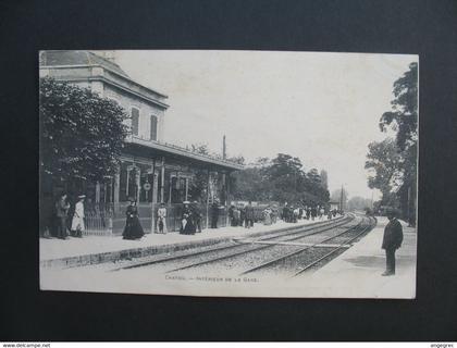 CPA Gare : Chatou - Intérieur de la Gare