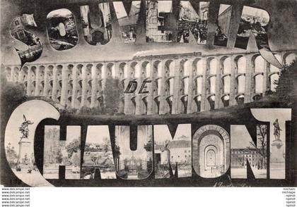 C P A   -  52 - CHAUMONT -  souvenir de chaumont  multivue