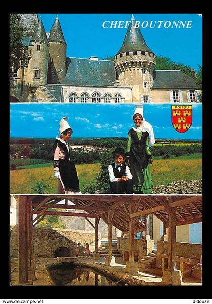 79 - Chef-Boutonne - Multivues - Lavoir - Folklore - Blasons - CPM - Voir Scans Recto-Verso