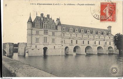 Chenonceaux - Le Château - Façade occidentale