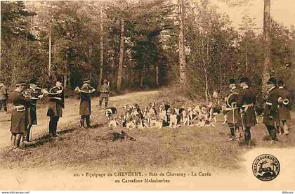 41 - Cheverny - Chasse à Courre - Equipage de Cheverny - Bois de Cheverny - La Curée au Carrefour Malesherbes - Animée -