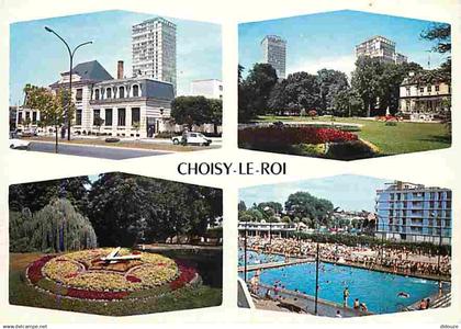 94 - Choisy le Roi - Multivues - Automobiles - Piscine - Immeubles - Flamme Postale de Choisy le Roi - CPM - Voir Scans