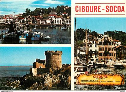 64 - Ciboure - Multivues - Bateaux - Flamme Postale de Saint Jean de Luz - CPM - Voir Scans Recto-Verso