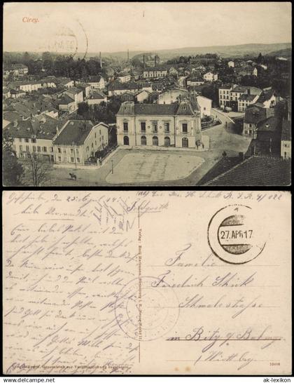 CPA Cirey-sur-Vezouze Stadt, Fabrik 1917  gel. Feldpost-Blindstempel