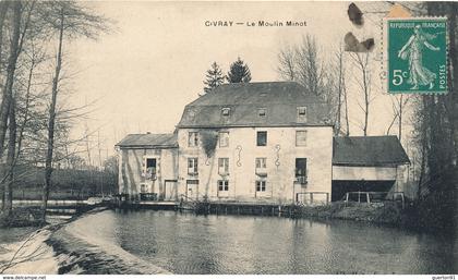 (CPA 86)  CIVRAY  /  Le Moulin Minot -  (tachée haut droit)