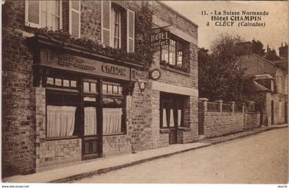 CPA La Suisse Normande - Hotel Champin a CLÉCY (141186)