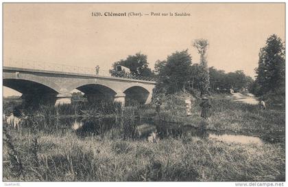 ( CPA 18 )  CLÉMONT  /  Pont sur la Sauldre  -