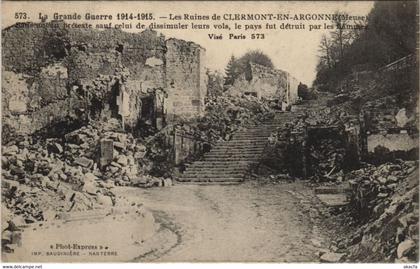 CPA CLERMONT-en-ARGONNE Les Ruines (119409)