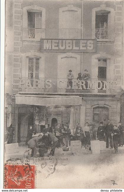 34/ Clermont L'Herault - Devanture Magazin Meubles Paris Clermont - RRR