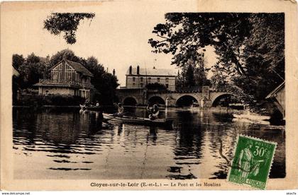 CPA CLOYES sur le Loir-Le Pont et les Moulins (184647)