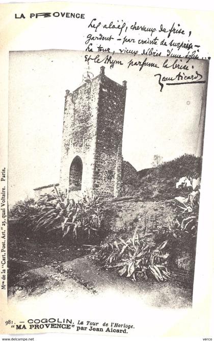 Carte postale ancienne de COGOLIN