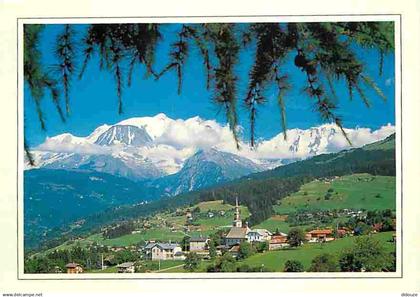 74 - Combloux - Le village face au Mont Blanc - CPM - Voir Scans Recto-Verso