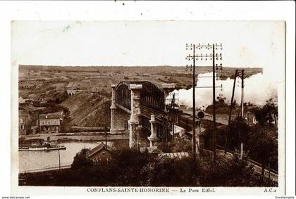 CPA- Carte Postale -France- Conflans Saint Honorine- Pont Eiffel VM19842