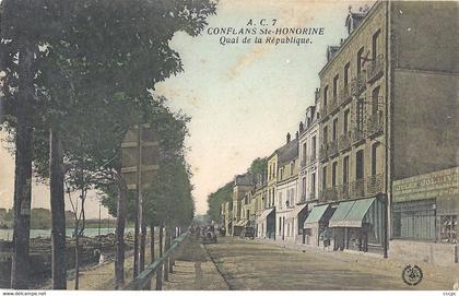 CPA Conflans-Saint-Honorine Quai de la République