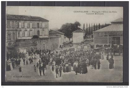 16 - Confolens - Place de l'Hotel de ville - Concert militaire