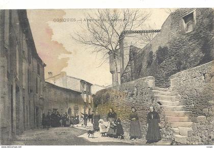 CPA Conques Avenue de Lastours