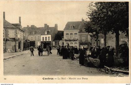 CPA CONTRES-Le Mail-MARChe aux Porcs (193468)