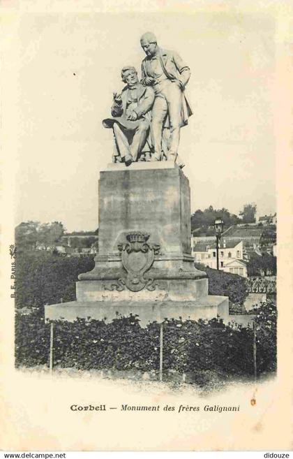 91 - Corbeil Essonnes - Monument des Frères Galignani - CPA - Voir Scans Recto-Verso