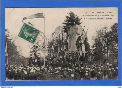 45 LOIRET - COULMIERS Anniversaire du 9 Novembre 1870