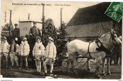 CPA Cavalcade de COURVILLE 1909 Char des Postiers (210010)