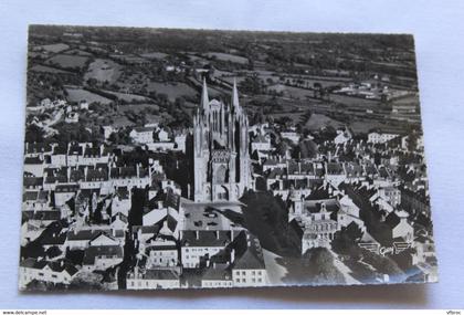 Cpm 1962, Coutances, le nouveau Coutances et sa superbe cathédrale, Manche 50