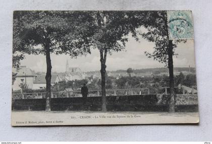 Craon, la ville vue du square de la gare, Mayenne 53