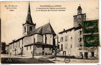 CPA CRAPONNE sur-ARZON L'ensemble de l'Église paroissiale et le (202936)