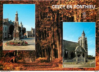 80 - Crecy en Ponthieu - Multivues - La lanterne des Morts - L église - Carte Neuve - CPM - Voir Scans Recto-Verso