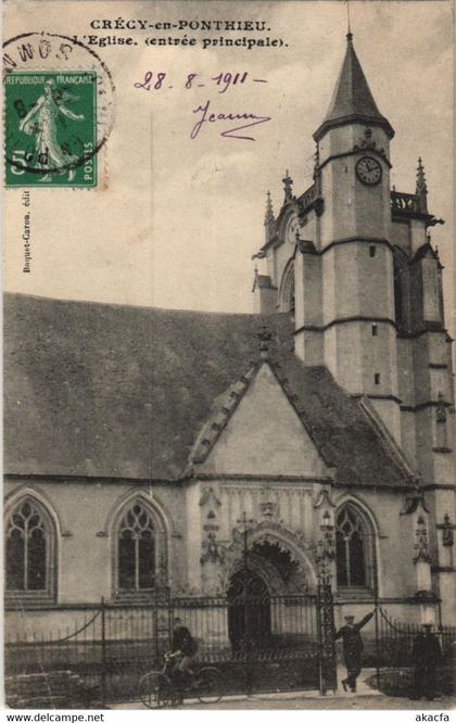 CPA CRÉCY-en-PONTHIEU Église (751005)