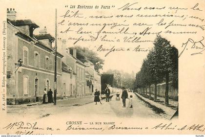 crosne crosnes * 1905 * la rue masset