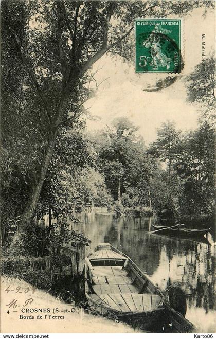 crosne * crosnes * les bords de l'yerres * barque