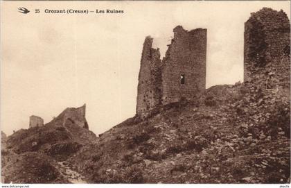 CPA CROZANT - Les Ruines (121796)