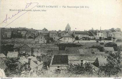 CPA FRANCE 89 "Cruzy le Chatel, vue panoramique"