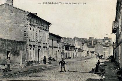 33 - CUBZAC-LES-PONTS -  Rue du Port - ANIMÉE