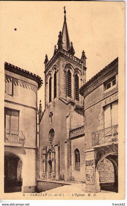 47. damazan. l'église