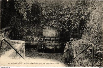 CPA DAMAZAN - Fontaine batie par les Anglais en 1368 (638579)