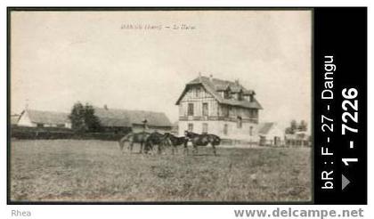 27 Dangu - DANGU (Eure) - Le Haras - animal cheval haras - haras cheval pouliniere paddock -  /  D27D  K27284K  C27199C