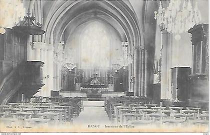 CPA Dangu Intérieur de l'Eglise