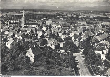 CPSM Dannemarie vue aérienne générale