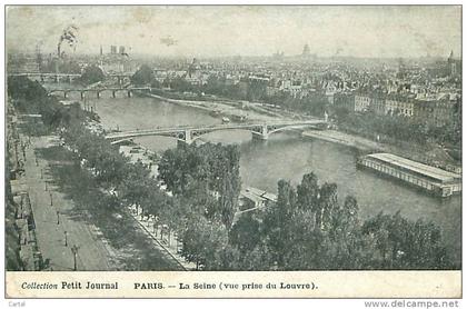 75 - PARIS - La Seine (vue prise du Louvre (Collection Petit Journal)