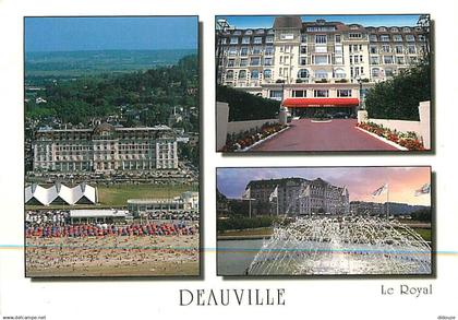 14 - Deauville - L'Hotel Royal - Multivues - Flamme Postale de Deauville - CPM - Voir Scans Recto-Verso