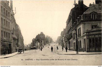 CPA DIEPPE-Rue Gambetta et rue Chanzy (347239)