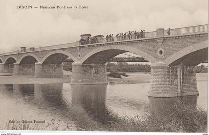 CPA Digoin nouveau pont sur la Loire