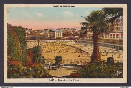 FRANCE, Postcard, Dinard, The Beach